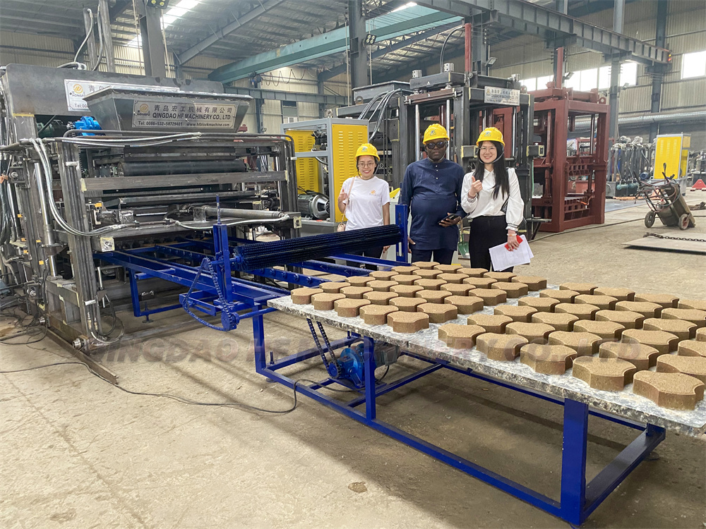 Nigerian Clients Tour HF Machinery CO., LTD's Block Machine Factory